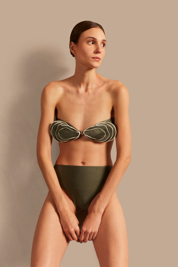 Adriana Degreas Oyster Hot Pants 3D Bikini