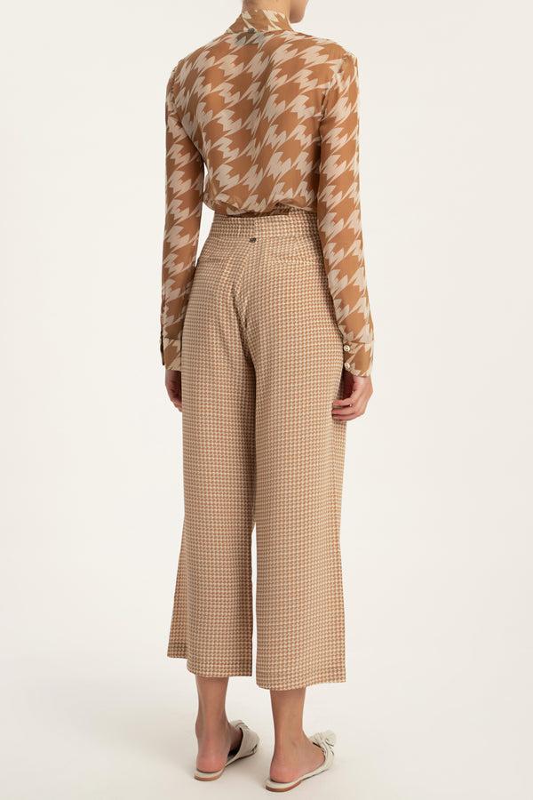 Adriana Degreas Pied De Poule Shirt With Tie