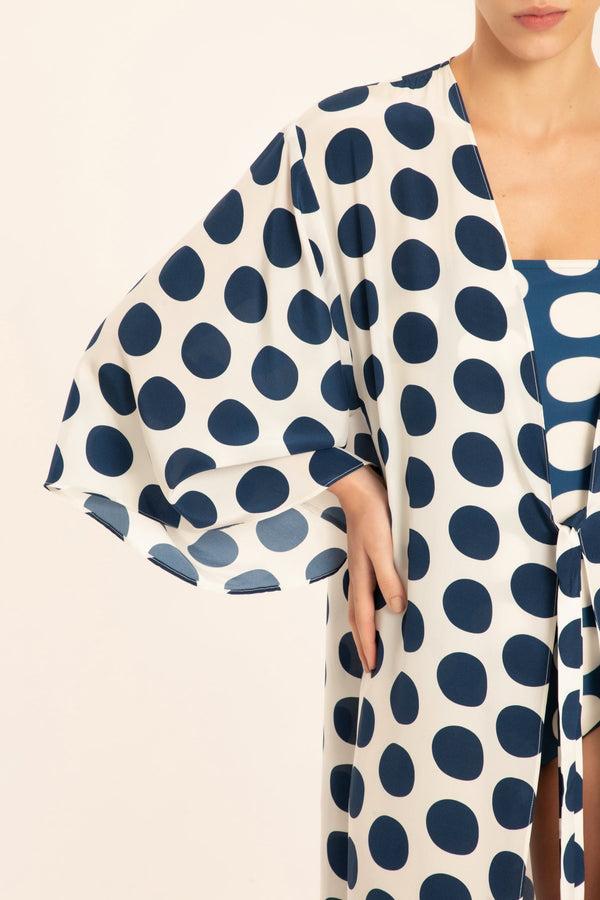Adriana Degreas Pois Compose Midi Robe