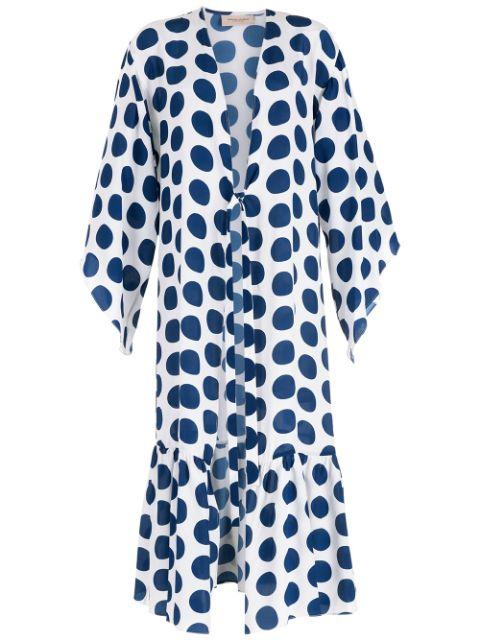 Adriana Degreas Pois Compose Midi Robe