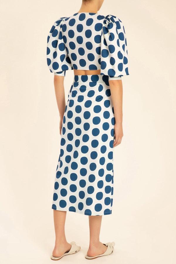 Adriana Degreas Pois Compose Midi Skirt
