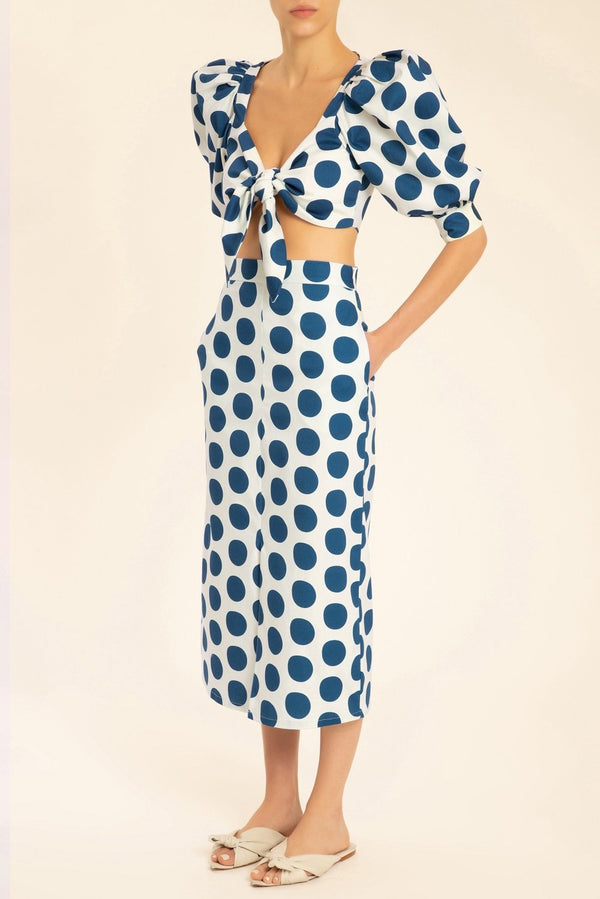 Adriana Degreas Pois Compose Midi Skirt
