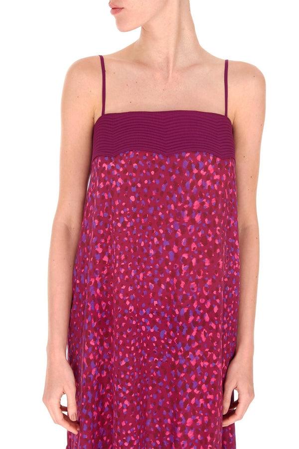 Adriana Degreas Pomegranate Long Dress With Straps