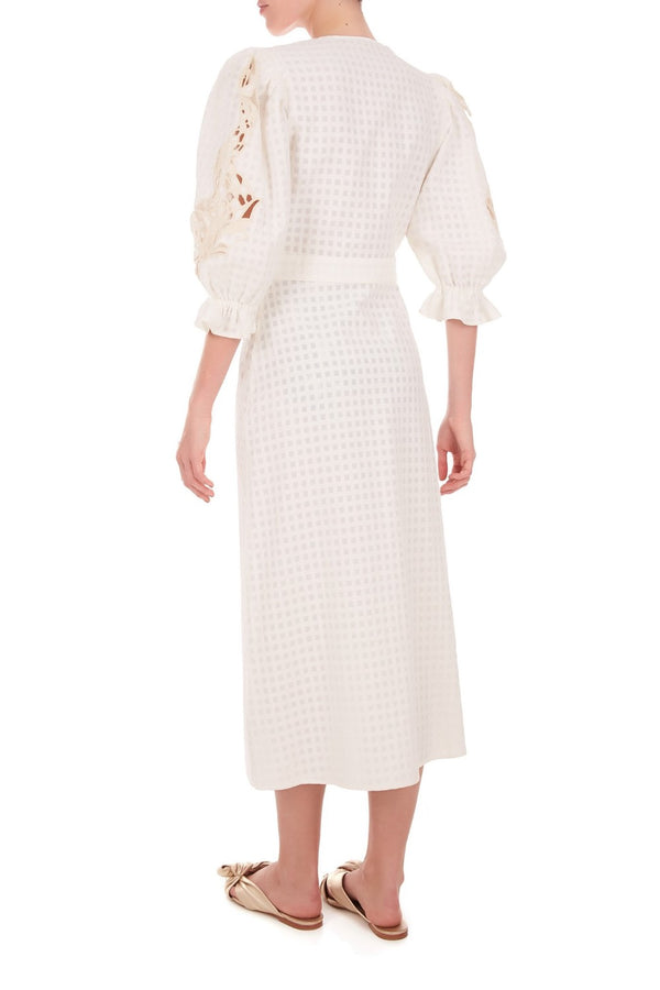 Adriana Degreas Porto Embroidery Long Robe