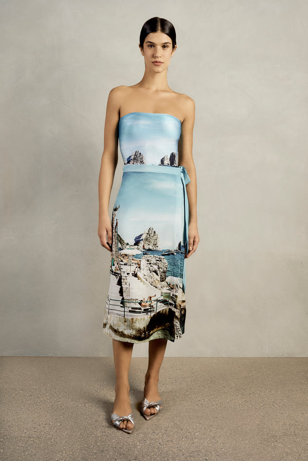 adriana degreas Postcard Pareo Skirt