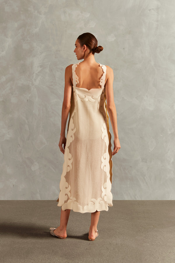 Adriana Degreas Réseau Appliqué Midi Dress