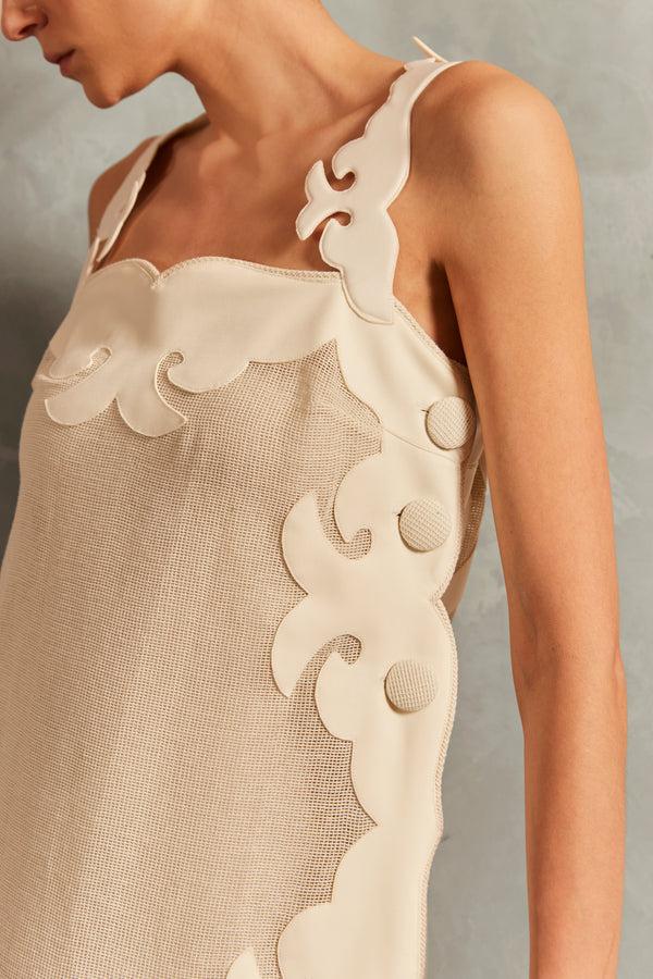 Adriana Degreas Réseau Appliqué Midi Dress