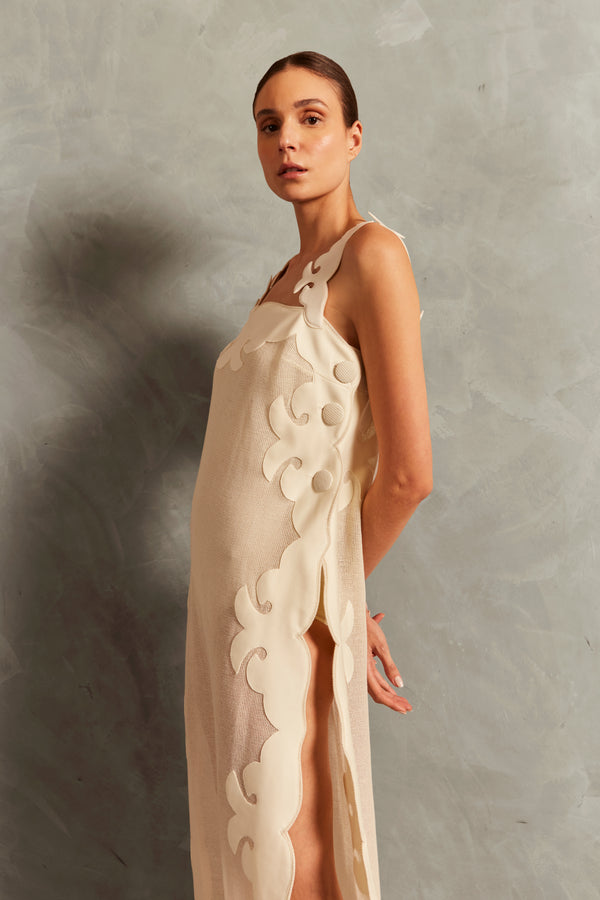 Adriana Degreas Réseau Appliqué Midi Dress