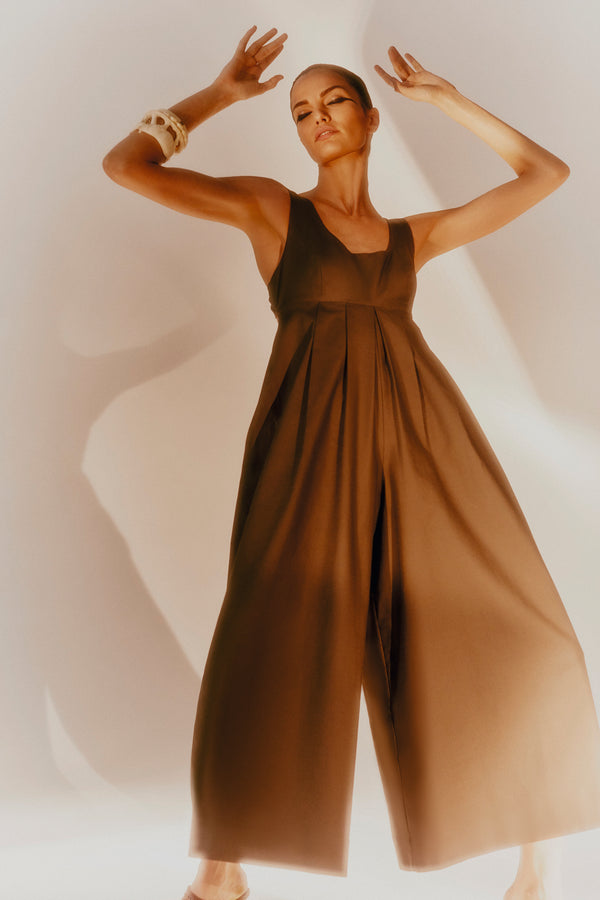 adriana degreas Safari Solid Jumpsuit