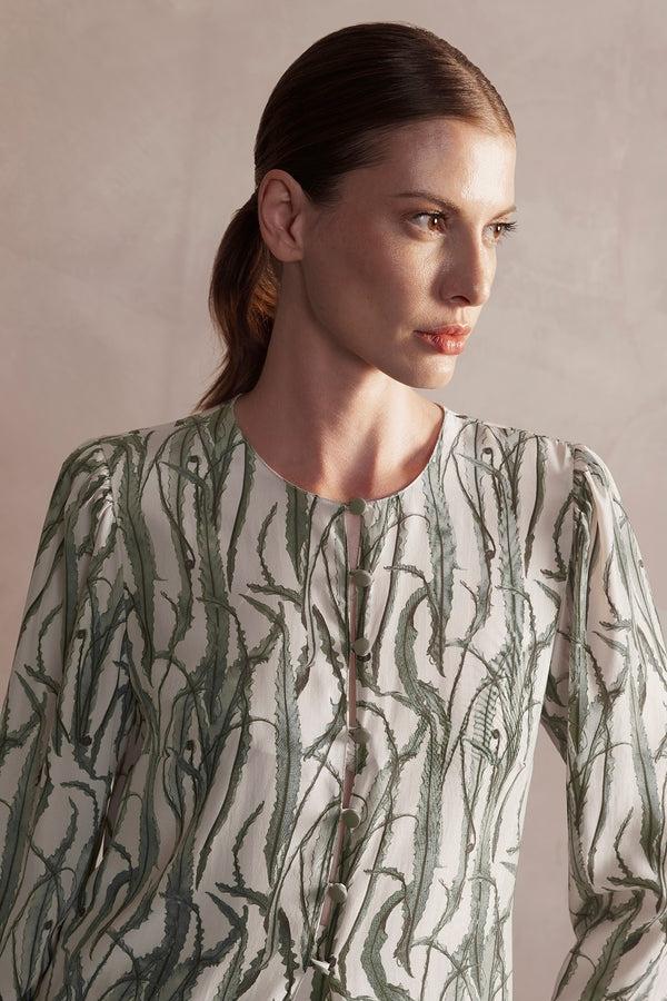 Adriana Degreas Samambaia Front Slip Long Dress