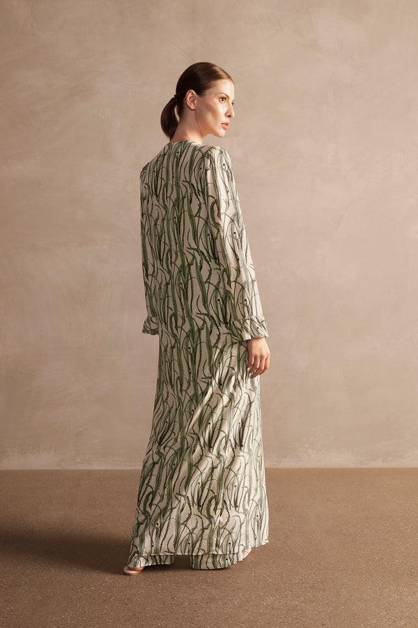 Adriana Degreas Samambaia Front Slip Long Dress