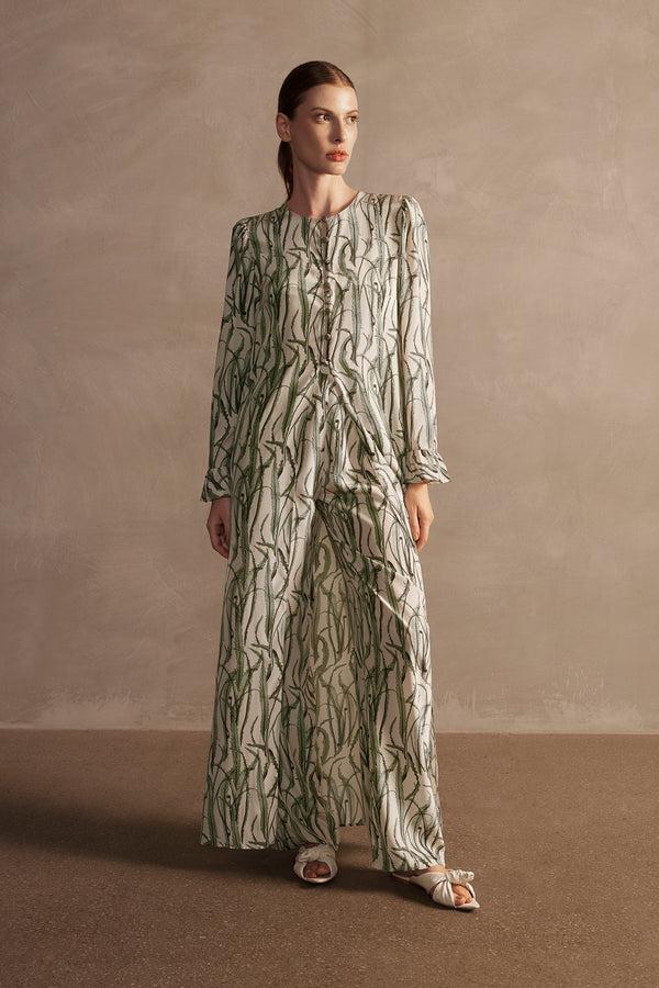 adriana degreas Samambaia Front Slip Long Dress