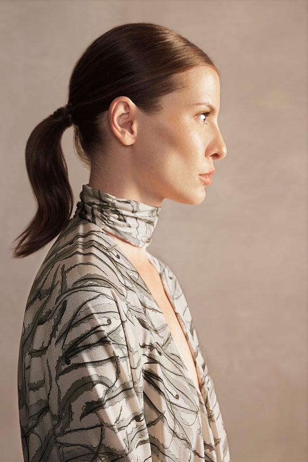 Adriana Degreas Samambaia High-Leg Choker Swimsuit