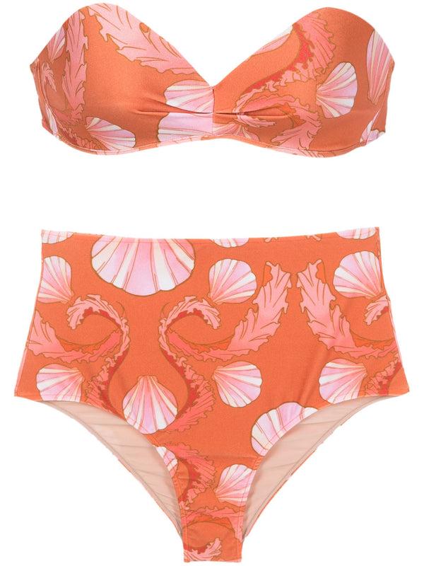 Adriana Degreas Seashell High-Waisted Bikini