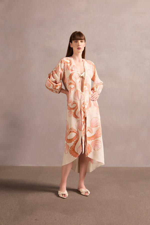 Adriana Degreas Seashell Long Robe