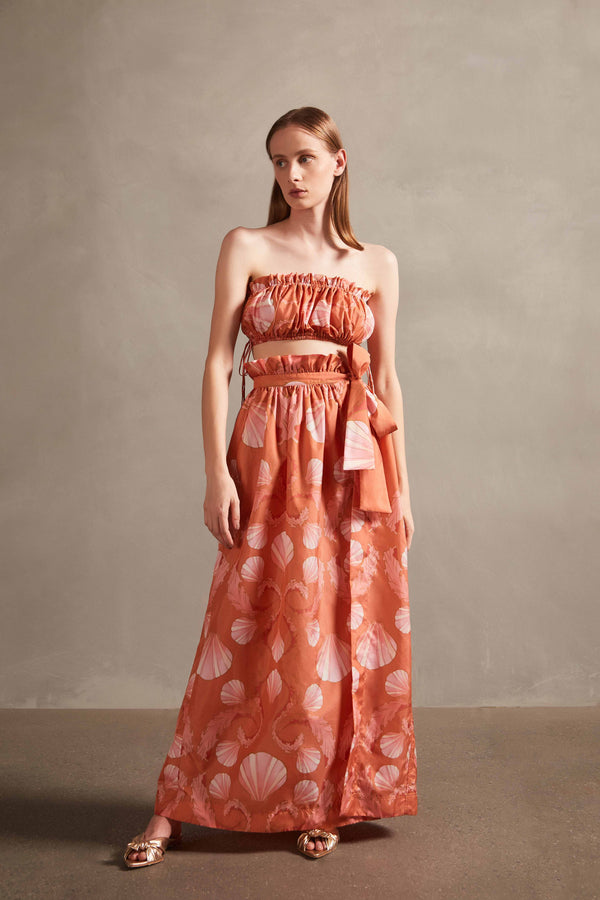 adriana degreas Seashell Long Skirt