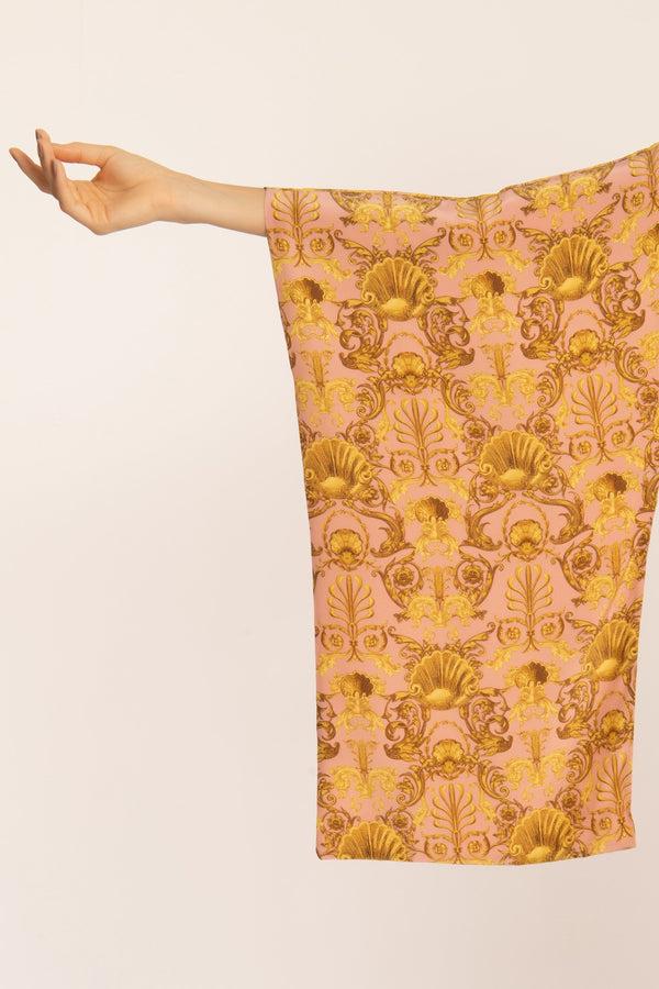 Adriana Degreas Seashell Midi Robe With Knot