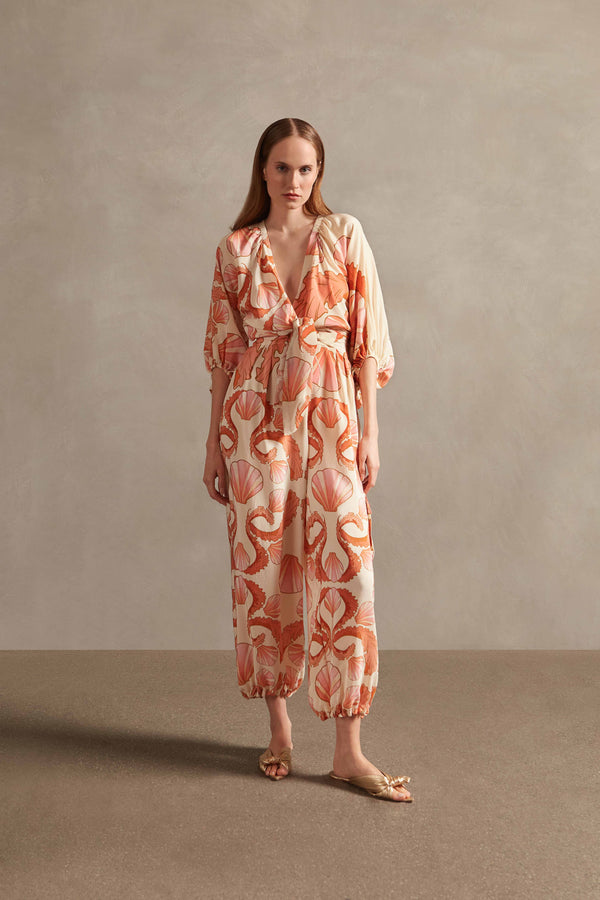 adriana degreas Seashell Puff Sleeve Shirt