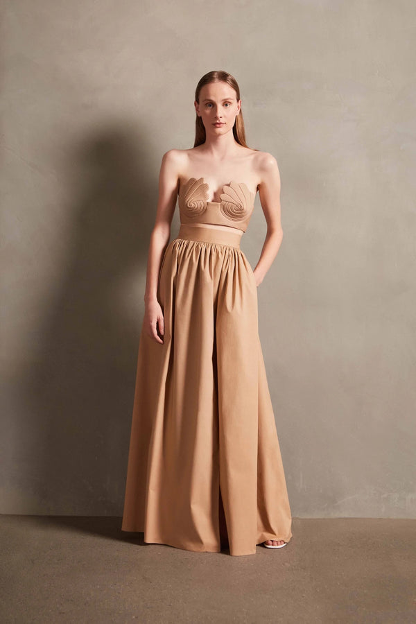 adriana degreas Seashell Solid Long Skirt