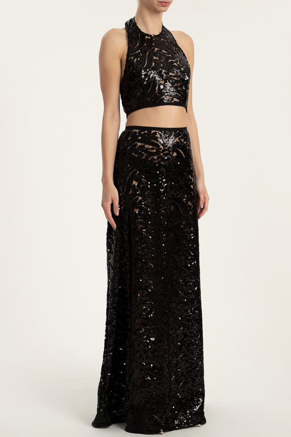 adriana degreas Sequin Matching Top And Bottom Set