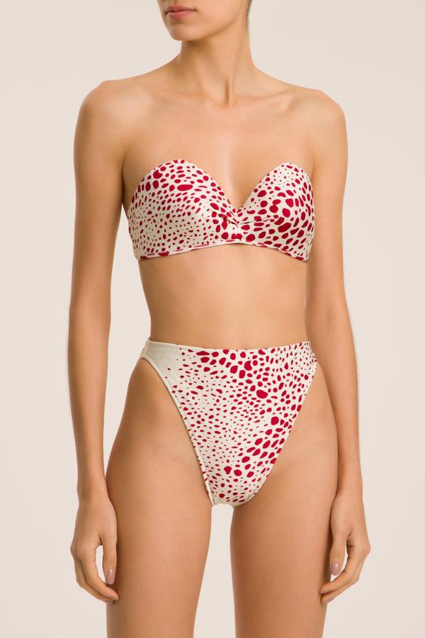 adriana degreas Serpent High-Leg Strapless Bikini