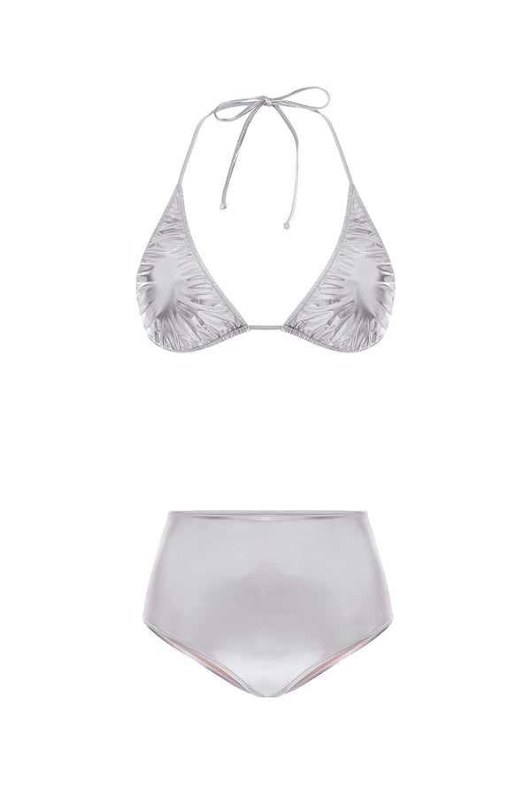 adriana degreas Silver Hot Pants Bikini