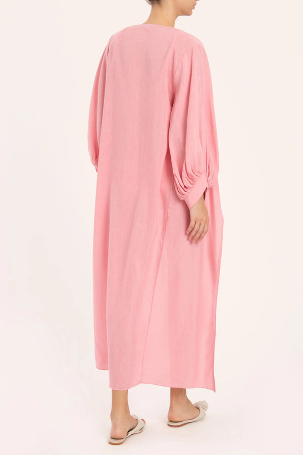 Adriana Degreas Solid Carre Vintage Long Robe