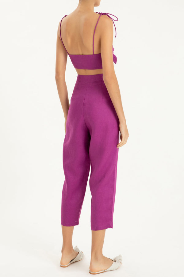 Adriana Degreas Solid Carrot Pants