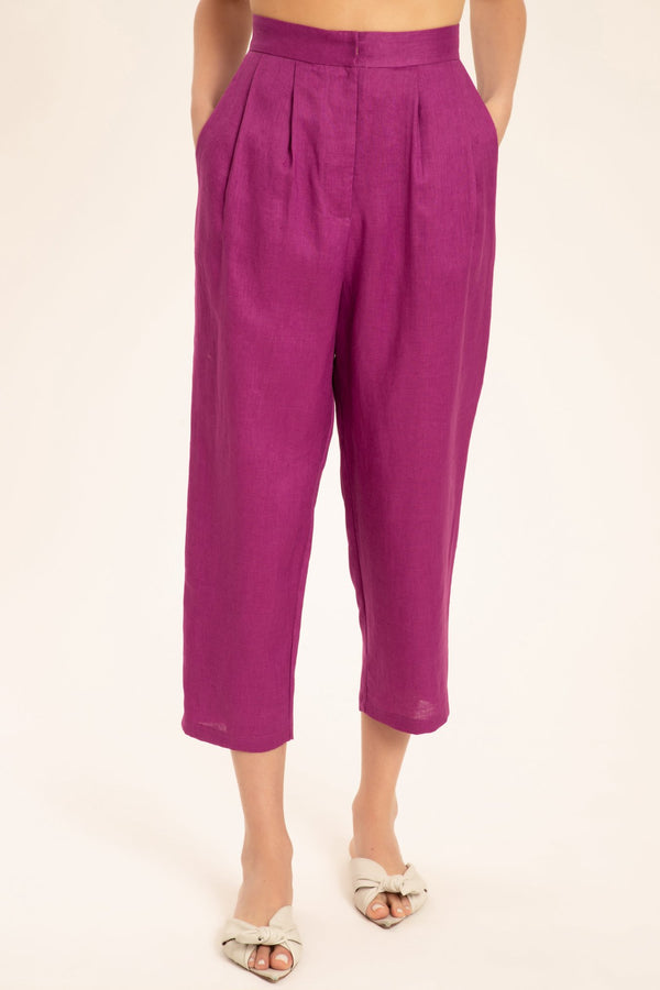 Adriana Degreas Solid Carrot Pants