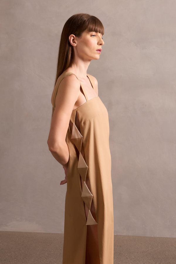 Adriana Degreas Solid Cut-Out Long Dress