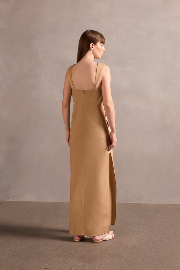 Adriana Degreas Solid Cut-Out Long Dress