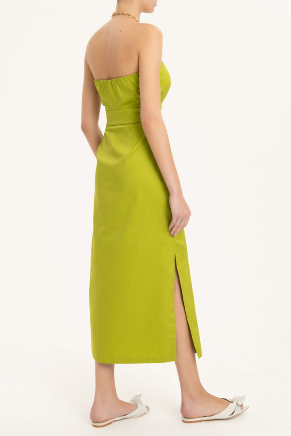 Adriana Degreas Solid Cut-Out Midi Dress
