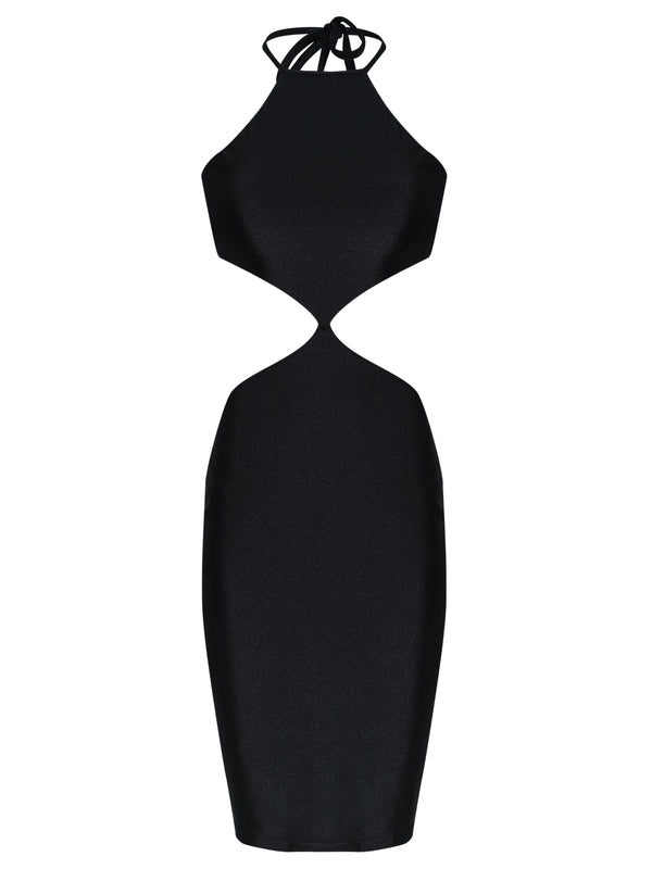 Adriana Degreas Solid Cut-Out Short Dress