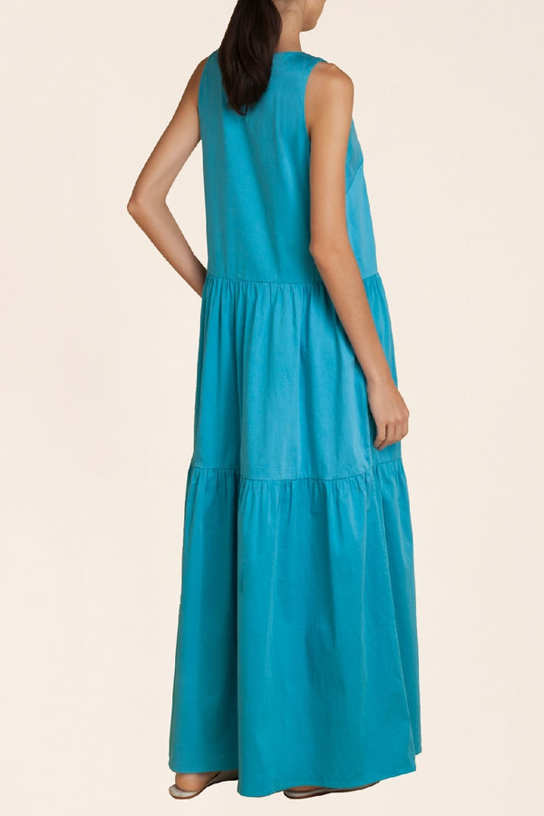 Adriana Degreas Solid Frilled Long Dress