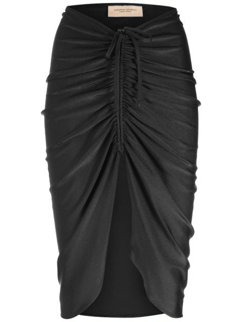 Adriana Degreas Solid Frilled Skirt