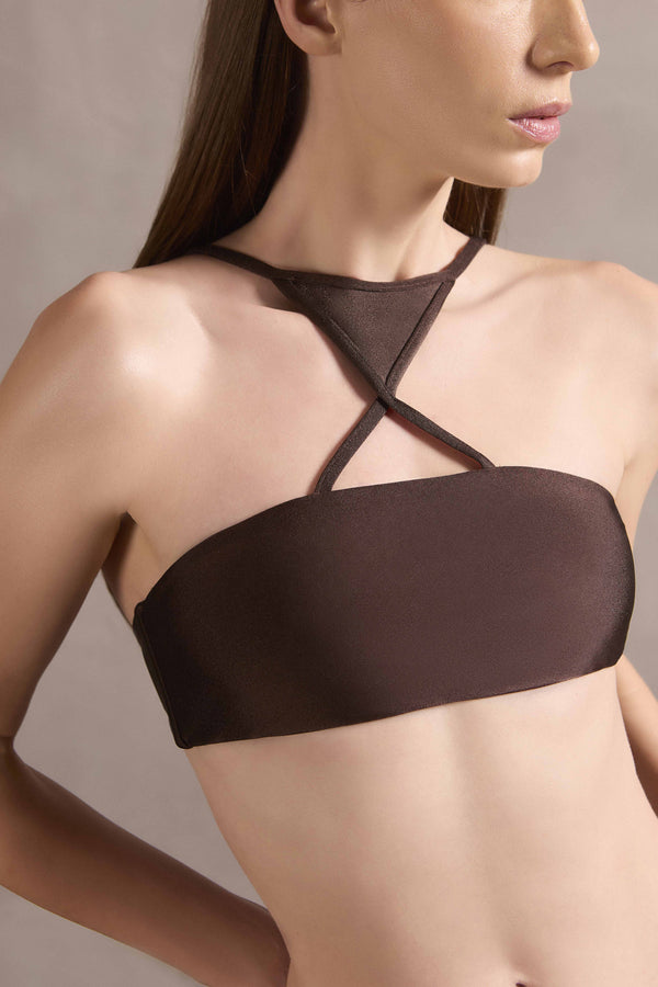 Adriana Degreas Solid Halterneck Bikini