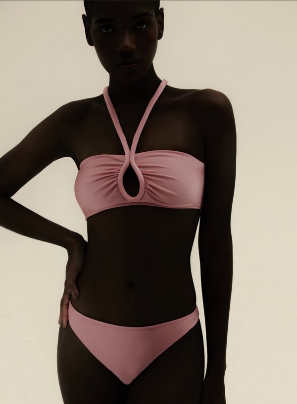 adriana degreas Solid Keyhole Bikini With Straps
