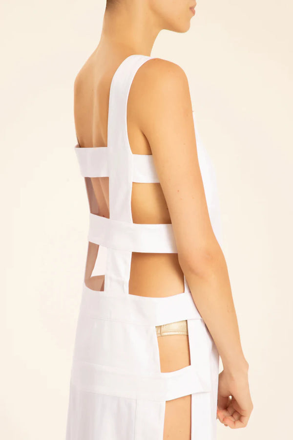 Adriana Degreas Solid Long Dress With Open Sides