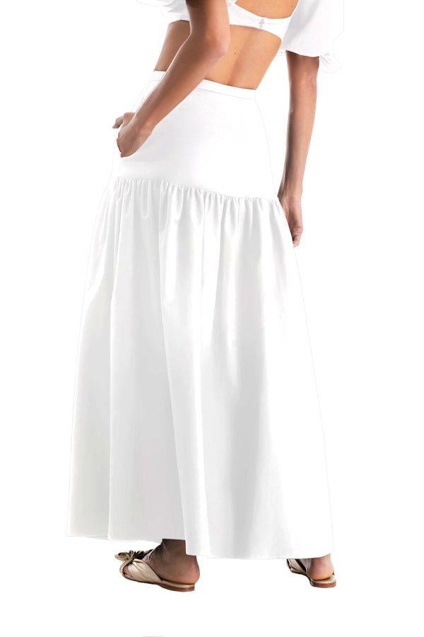 Adriana Degreas Solid Long Skirt
