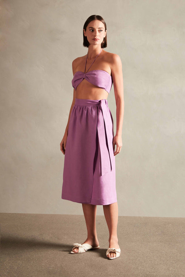 adriana degreas Solid Midi Skirt