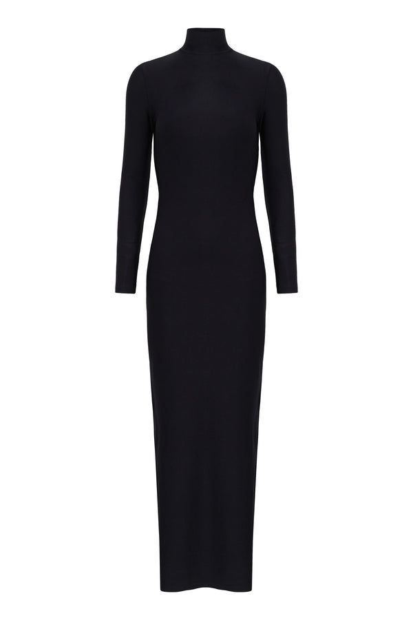Adriana Degreas Solid Open-Back Long Dress