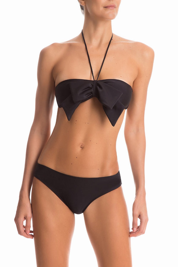 Adriana Degreas Solid Strapless Bikini With Knot