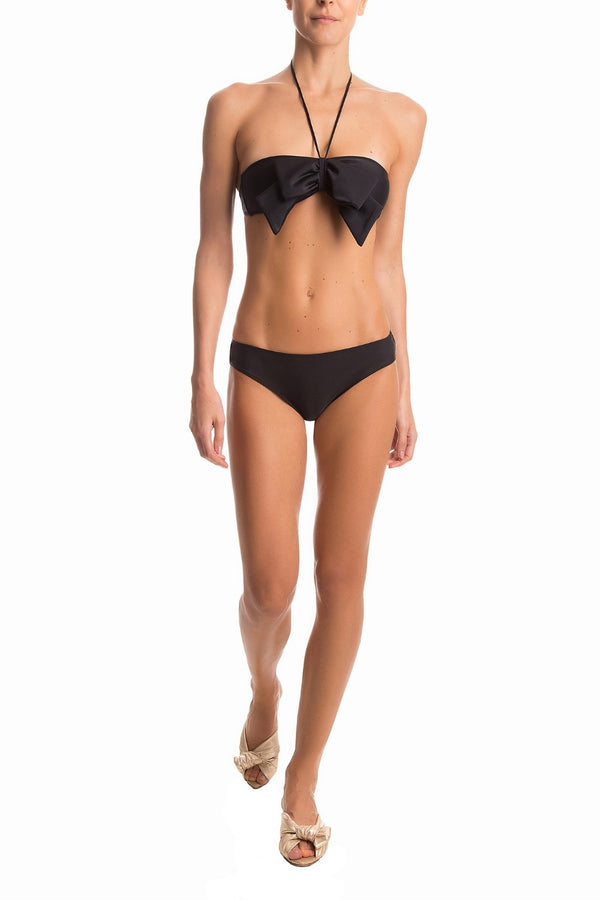 adriana degreas Solid Strapless Bikini With Knot