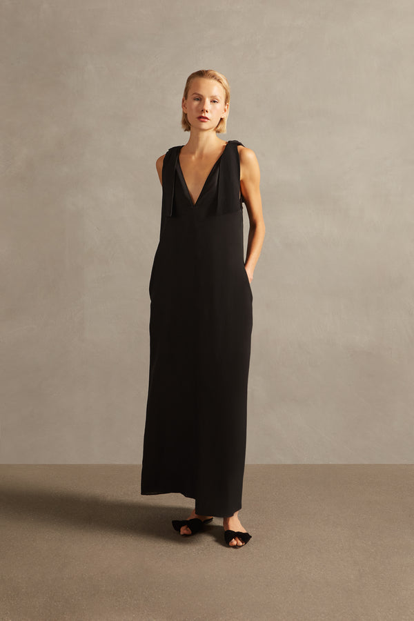 Adriana Degreas Solid Straps Long Dress