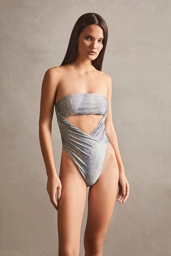 adriana degreas Stone Strapless Swimsuit