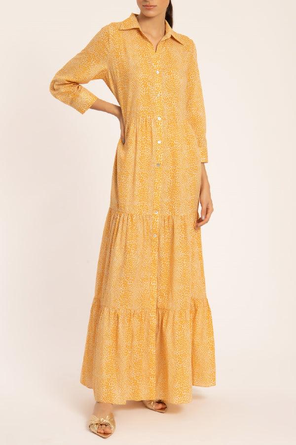 adriana degreas Tortoise Long Chemise With Buttons