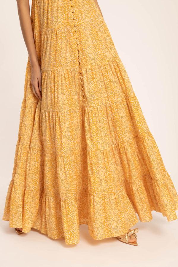 Adriana Degreas Tortoise Long Dress With Straps