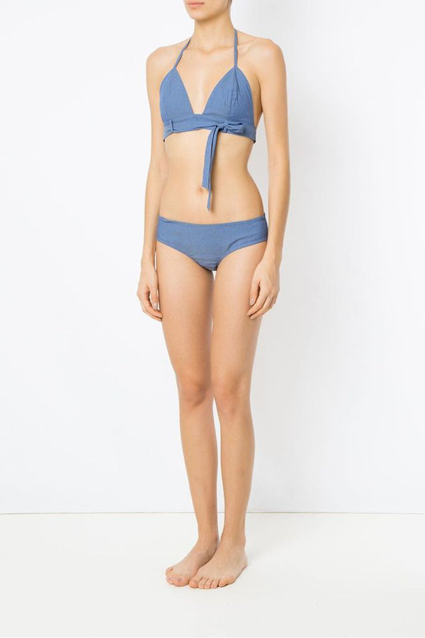 adriana degreas Triangle Bikini With Knot Detail