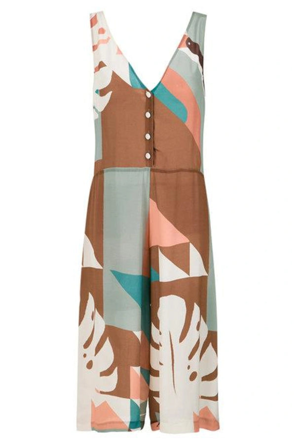 Adriana Degreas Tropiques Midi Jumpsuit