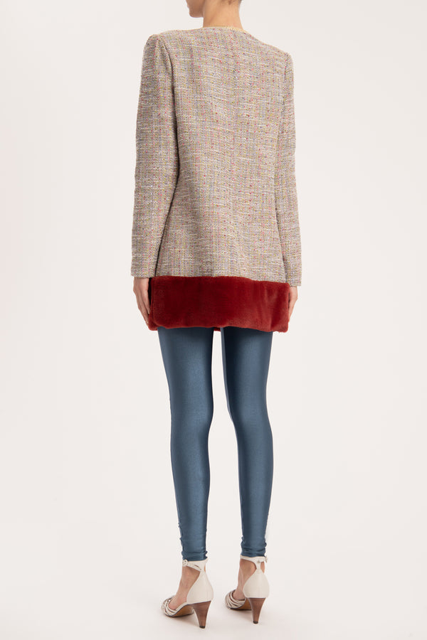 Adriana Degreas Tweed Coat